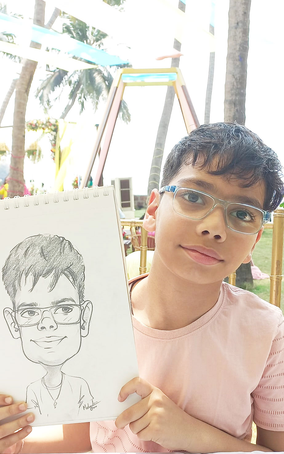 Caricature Artist Mahadev Parwar -  For Weddings, Birthday Parties and Other Events in Goa