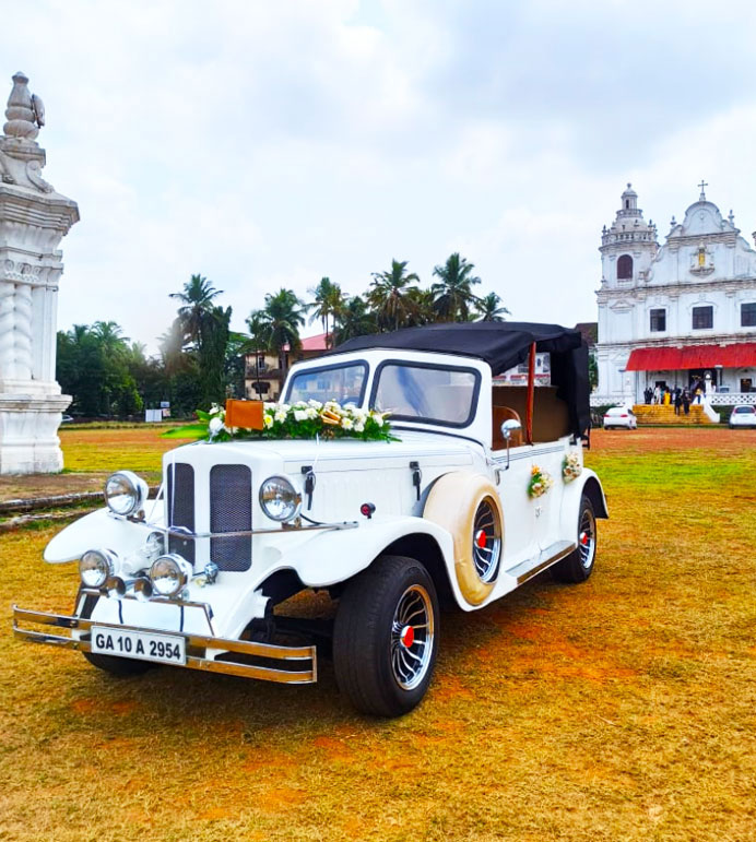 Ozzy's Antique Vintage Cars for Hire at Weddings and All Occasion in Goa